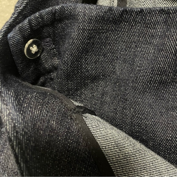 Banana Republic Dark Wash Pencil Wrap  Denim Skirt Size 4 - Picture 5 of 5